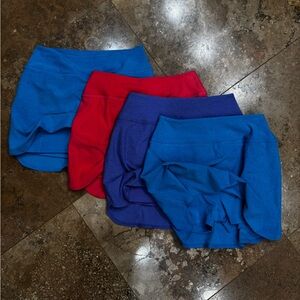 Colorful Athletic Skorts Set